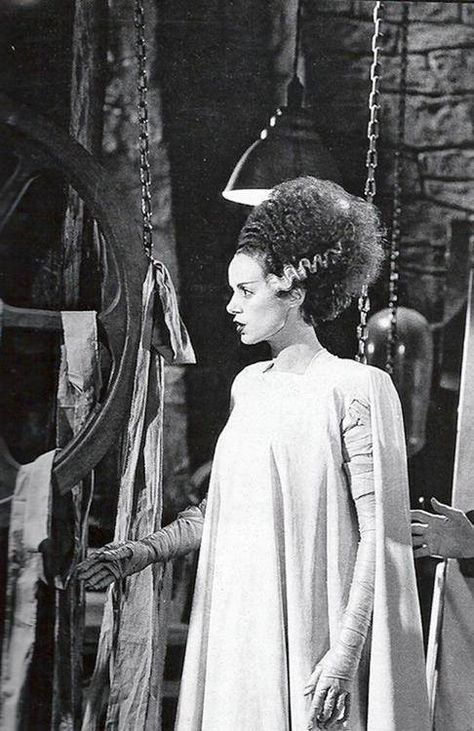 Bride Of Frankenstein Costume, Elsa Lanchester, Frankenstein Costume, Halloweenský Makeup, Elvira Mistress Of The Dark, Famous Monsters, Horror Monsters, Frankenstein's Monster, Regina George