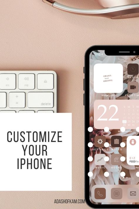 How To Edit Iphone Homescreen, How To Style Iphone Home Screen, How To Make My Phone Look Aesthetic, Customize Lock Screen Iphone, How To Set Up Widgets On Iphone, How To Edit Widgets Iphone, Organising Iphone Home Screen, Custom Home Screen Iphone Ideas, How To Organize Your Iphone Home Screen