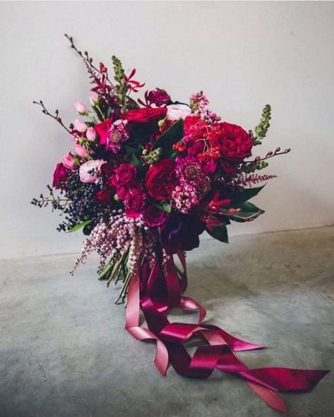 Magenta Wedding, Claire Pettibone, Bridesmaid Inspiration, Floral Bridesmaid, Oxblood Red, Bouquet Bridal, Fall Wedding Bouquets, Bouquet Of Flowers, Burgundy Wedding