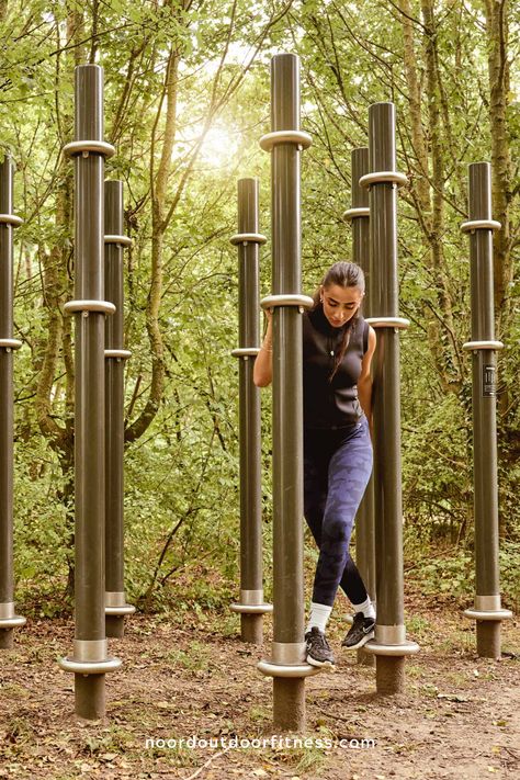 NOORD's outdoor Obstacle Course Race products are designed for all-weather obstacle courses. Our OCR equipment is suitable for both beginners and advanced athletes who want to exercise in the great outdoors. The products can be placed individually or in a course and with their aesthetic appearance will fit into any environment. OCR products are made of stainless steel and powder-coated steel, available in more than 180 different RAL colors. Outdoor Workout Equipment, Outdoor Obstacle Course, Outdoor Exercise Equipment, Ninja Obstacle Course, Urban Fitness, Outdoor Gym Equipment, Fitness Trail, Conditioning Training, Obstacle Course Races