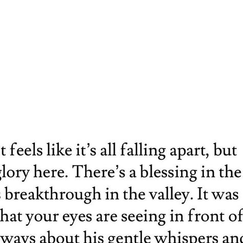Godly waiting on Instagram: "There’s breakthrough here 🥺🫶🏻" A Blessing, The Valley, Feelings, On Instagram, Instagram
