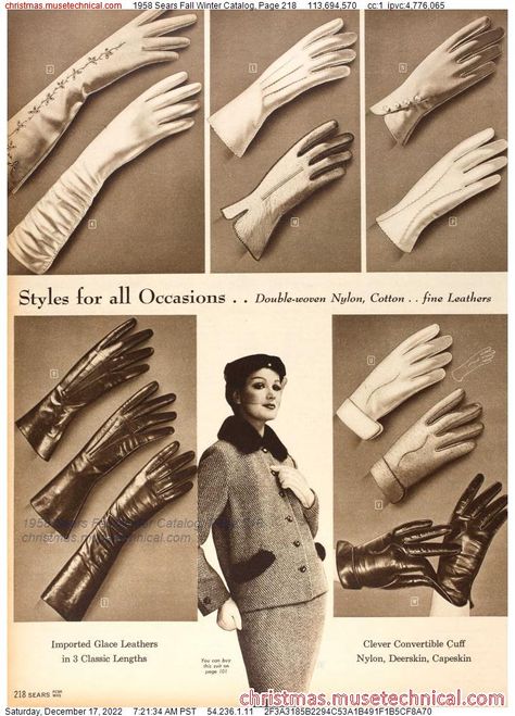 Gloves Vintage, Vintage Gloves, Latex Gloves, Womens Gloves, Vintage Advertisements, Airlines, Gloves, Fall Winter, Vintage Fashion