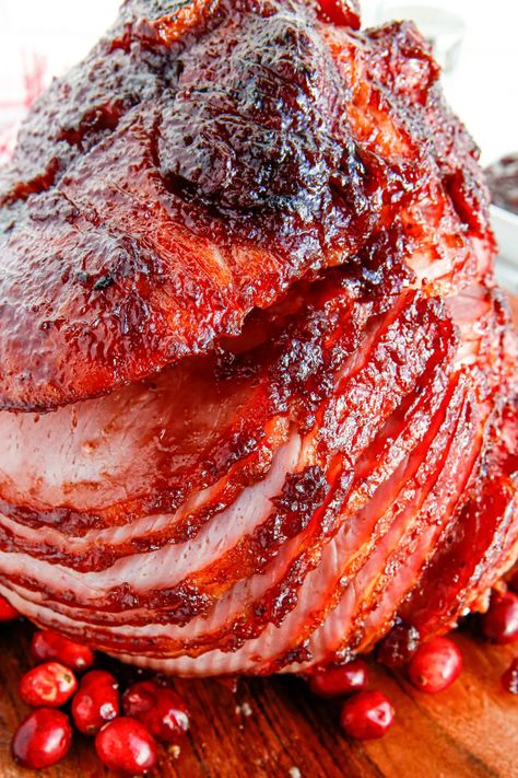 Cranberry Sauce For Ham, Ham With Cranberry Sauce, Cranberry Ham Glaze, Cranberry Glaze For Ham, Cranberry Ham Glaze Recipe, Cranberry Glazed Ham, Cranberry Ham, Cranberry Orange Crockpot Ham, Cherry Ham Glaze