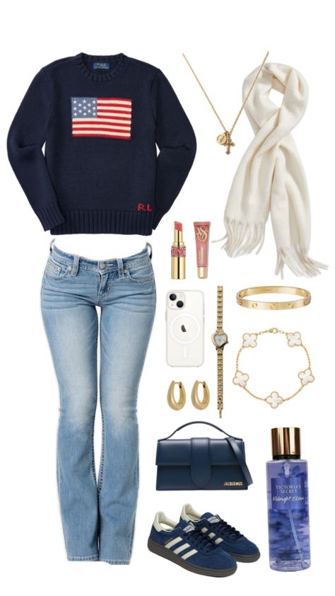 🫐🫐 USA flag sweater outfit inspo fall outfit winter outfit Flag Sweater Outfit, Usa Flag Sweater, Flag Sweater, Sweater Outfit, Outfit Winter, Outfit Inspo Fall, Winter Outfit, Usa Flag, Fall Outfit