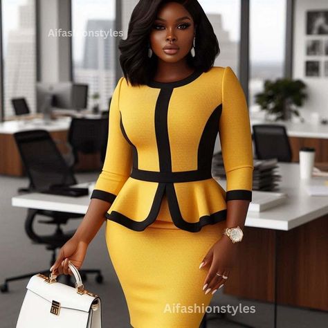 From boardroom to after-hours, these workwear styles are perfect for every professional setting. Which look do you love most? Our Services: We create bespoke 3D fashion designs using aritifical intelligence. Looking for a custom piece? Get in touch via DM or WhatsApp. Reminder: Recreating our designs for use? Please get approval and credit us (@aifashionstyles). Custom orders don’t require tagging or credit. Visuals produced using Ai technology. . . . #aifashionstyles #Officechic #fashio... Office Dresses For Women Work Attire, Office Suits For Women, Suits For Women Professional, Women Work Attire, Office Gown, Corporate Gowns, Stylish Business Outfits, Women Professional Attire, Lace Dress Classy