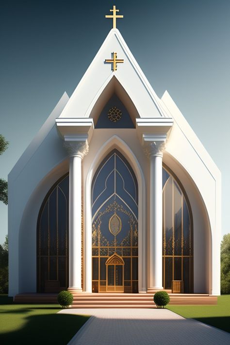 Modern Chapel Design, Church Building Plans, Church Design Architecture, 3 Storey House Design, Church Building Design, Church Interior Design, Modern Church, Modern Small House Design, Church Pictures