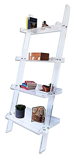 Slim Bookshelf, Thick Shelves, Acrylic Bookcase, Ladder Stand, Acrylic Bookshelf, Wall Bookshelf, 3 Shelf Bookcase, Leaning Ladder, Metal Bookshelf