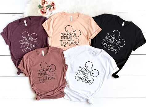 "Making Memories Together shirt, family disneyworld shirts,disneyland shirts, family disneyland shirts 2022,Disneyland group shirt,unisex tee 🔔 20% off everything on our store ★So, here is a brief description for you to see the order-process★ ★ Please, Check and Review all photos. ★ Select Your Size and Color from drop down menus. ★ Choose Your Quantity as much as you want. ★Click ADD TO CART. You can go back to add more product color for your family members anytime you want, or you can complet Disney Making Memories Shirt, Matching Disney Shirts Hollywood Studios, Making Memories Disney Shirts, Making Memories Together Disney Shirt, Disneyland Diy Shirts, Group Tshirts Travel, Family Of 3 Disney Shirts, Disney Tee Shirts Family Vacations, Group Disney Shirts Vacation