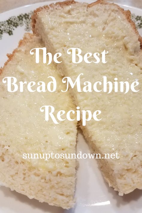 Good Bread Machine Recipes, White Bread Recipe Homemade Bread Machine, Best Sandwich Bread Machine Recipe, Easy Bread Maker Bread, Bread Machine Butter Bread, Flavorful Bread Machine Recipes, Homemade White Bread In Bread Machine, Light And Fluffy Bread Machine Bread, Farberware Bread Maker Recipes