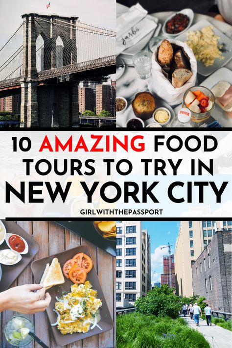 Food Tours NYC | NYC Food Guide | NYC Itinerary | Where to Go in NYC | Where to eat in NYC | Best food in NYC | Things to do in NYC | Places to go in NYC | New York City Food Guide | New York City Food Tours | Travel NYC | NYC Guide #NYCFoodie #VisitNYC #TravelNYC #NYCGuide Best Food In Nyc, Nyc Places, Nyc Itinerary, Travel Nyc, Local Girl, Nyc Guide, Nyc Tours, America Food, Global Food