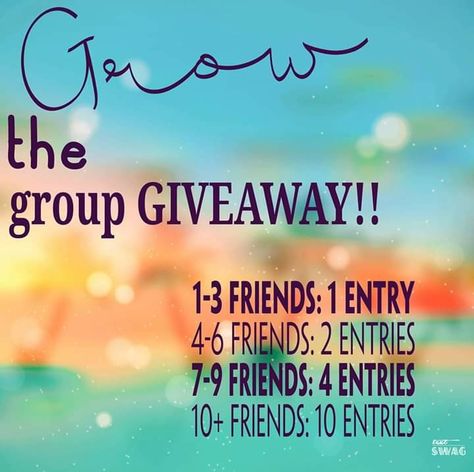 Grow the group Scentsy Giveaway Ideas Facebook, Grow Group Giveaway, Grow The Group, Grow The Group Graphic, Grow My Group Giveaway, Scentsy Vip Group Name Ideas, Beauty Group Engagement Post, Grow The Group Giveaway, Mary Kay Grow The Group