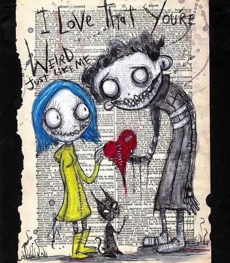 Coraline Drawing, Coraline And Wybie, Coraline Art, Tim Burton Art, Dark Art Illustrations, Beautiful Dark Art, Scary Art, Wow Art, Doodle Art Designs