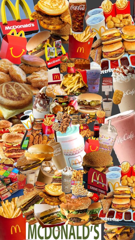 Fast Food Wallpaper, Food Widget, Junk Food Snacks Aesthetic, Yummy Fast Food, Collage Food, Best Junk Food, Food Wallpapers, Food Collage, Cute Food Wallpaper