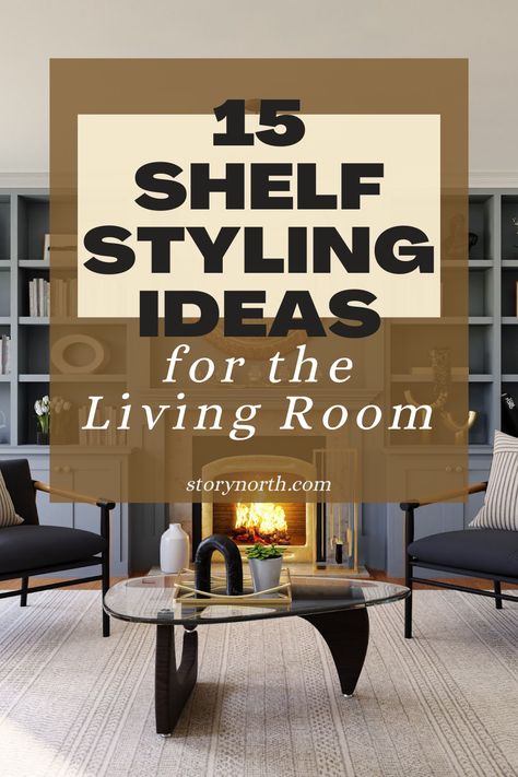 If you love clean lines, sleek finishes, and a modern aesthetic, these 15 shelf styling ideas are for you. From geometric designs to minimalist arrangements, you'll find plenty of inspiration to update your living room decor. #moderndecor #shelfgoals #interiordesign Top Of Shelf Decor Living Room, Decor For Living Room Shelves, Top Of Shelf Decor, Cube Shelf Decor Living Room, Large Wall Decor Living Room Floating Shelves Shelf Ideas, Floating Shelf Decor Living Room Modern, Small Shelf Styling, Modern Shelves Living Room, Modern Wall Shelf Design