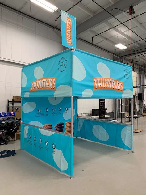 Gallery | Thinsters Sampling Tent Food Tent Ideas, Ez Up Tent, Bread Design Ideas, Vendor Tent, Food Festivals Event, Cookies Branding, Food Cart Design, Pop Up Canopy Tent, Tent Design