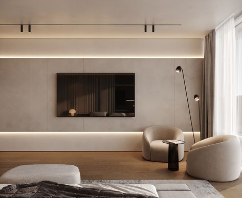 Design Ložnic, Tv Unit Interior Design, Minimal Bedroom, Living Tv, Modern Tv Wall, Tv Wand, Modern Villa Design, Tv Room Design, Living Room Design Inspiration