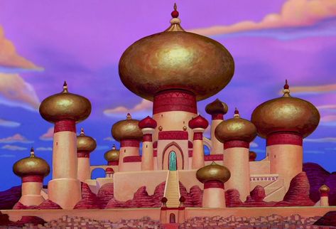 MOVIE: The Sultan's Palace in <i>Aladdin</i>goodhousemag Chateau Disney, Copacabana Palace, Yanxi Palace, Ice Palace, Palace Wedding, Pride Rock, Mulan Disney, Emperors New Groove, Pet Monkey