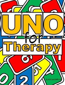 UNO for Therapy by ABCwithMrsB | Teachers Pay Teachers Social Work Tools Children, Special Needs Games Activities, Adult Group Therapy Activities, Feelings Uno, Play Therapy Activities For Children, Group Therapy Games, Uno Game, Play Therapy Activities, Group Counseling Activities