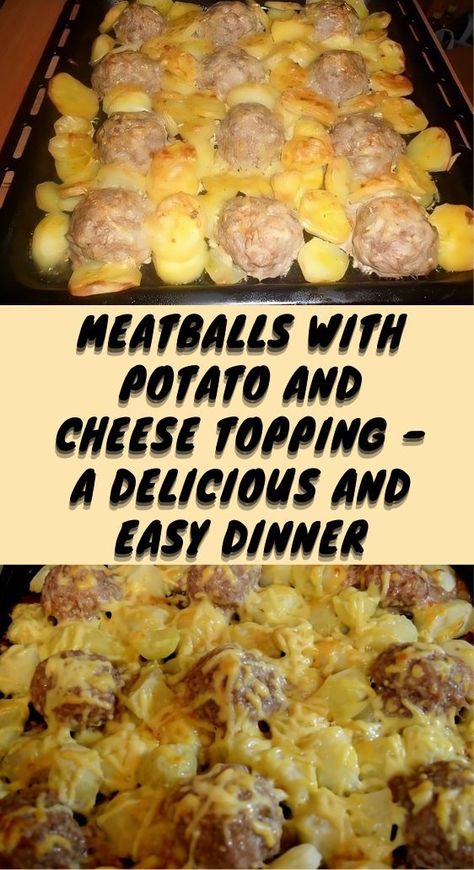 Enjoy this delightful and easy dinner of meatballs with a potato and cheese topping. The combination of flavorful meat, tender potatoes, and melted cheese creates a truly satisfying dish. Potatoes And Cheese, Entree Dishes, Meatball Casserole, Potatoe Casserole Recipes, Cheese Potatoes, Cheese Topping, Beef Chuck, A Potato, Potato Casserole