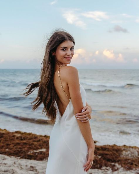 All Posts • Instagram Madison Prewett, Madi Prewett, Satin Long Dress, 12th Tribe, Satin Dress Long, White Maxi Dress, The Wedding Date, Engagement Dresses, Metal Straps