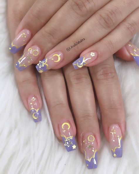 Yor Forger Inspired Nails, Structured Manicure Art, Feb Birthday Nails, Kawaii Anime Nails, Taurus Nails Acrylic, Trippy Manicure, Astrology Nail Designs, Cute Anime Nail Designs, Nail Inspiration Y2k