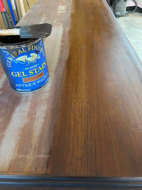 "General Finishe Walnut Gel Stain, General Finishes Gel Stain, General Finishes, Walnut Oil, Gel Stain, Furnishings Design, Oil Stains, Diy Natural Products, Fun Projects