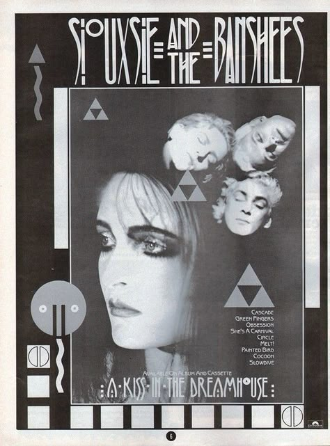 Siouxsie And The Banshees, Siouxsie Sioux, Goth Bands, Goth Music, Punk Poster, Goth Subculture, Gothic Rock, Gig Posters, Band Posters