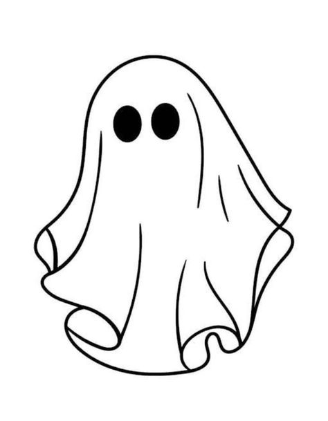 Ghost Coloring Pages Halloween Traceables, Ghost Face Drawing Easy, Ghost Face Drawing, Hello Kitty Chucky, Hello Kitty Ballerina, Face Drawing Easy, Chucky Drawing, Ballerina Coloring, Ghost Coloring