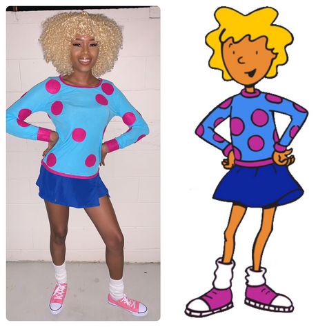 Nickelodeon Costumes, Cartoon Halloween Costumes, Doug Funnie, Halloween Costumes Plus Size, Character Halloween Costumes, 90s Halloween Costumes, Black Halloween Costumes, Cartoon Character Costume, Hot Halloween Outfits