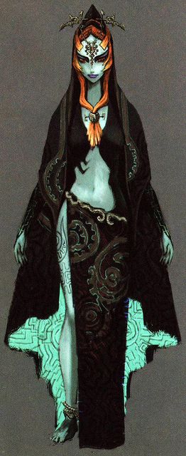 Early Midna concept art (Twilight Princess) Someday I WILL cosplay as her. I would dye my hair red for her too. Midna Cosplay, Legend Of Zelda Midna, Hyrule Castle, After Earth, Princesa Zelda, Bd Art, Zelda Twilight Princess, 8bit Art, Alien Concept