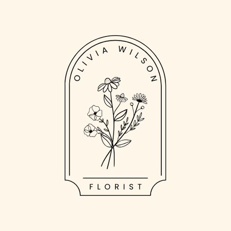 Flower Logo Design Ideas, Florist Logo Branding, Florist Logo Design, Logo Flor, I Choose Happiness, Shipping Ideas, Modern Mystic, Motivation Art, Power Logo