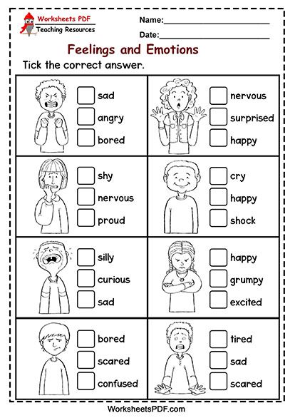 Emotions Worksheets For Kids, Feelings And Emotions Activities, Preschool Body Theme, Feelings Activities Preschool, Emotions Worksheet, Character Building Activities, English Homework, Feelings Activities, Emotions Activities