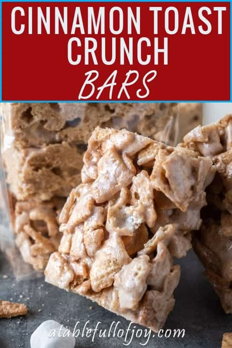 No Bake Cereal Bars, Cinnamon Toast Crunch Bars, 2025 Inspiration, Cereal Bars Recipes, Homemade Cereal, Crunch Bars, Crunch Recipe, Cereal Dessert, Cinnamon Crunch