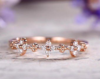 Gemstone diamond ringmorganiteemeraldwedding band by Yridesign Unique Promise Rings, Promise Rings For Her, Diamond Wedding Ring, Rose Gold Engagement, Art Deco Diamond, Diamond Wedding Band, Ring Promise, Matching Band, Gold Art