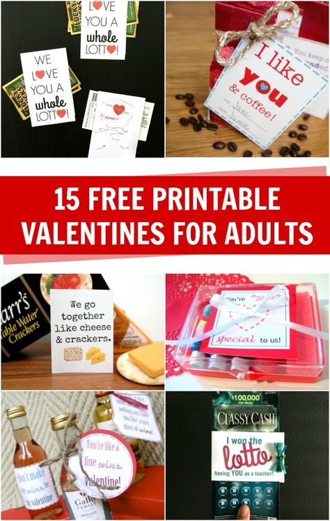 Free Printable Valentines for adults Valentines For Coworkers Free Printables, Adult Friend Valentine Gifts, Adult Valentines Gifts, Valentines For Adults, Valentines Gifts For Coworkers, Valentines For Coworkers, Diy Valentine's Crafts, Free Printable Valentines, Cozy Romantic