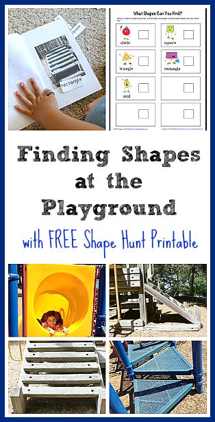 FREE Printable: Shape Hunt ~~ Shapes in the Environment {Sulia article with additional link} Kids Shapes, Geometry Activities, Summer Math, Shapes Preschool, Shapes Activities, Homeschool Lesson, Outdoor Classroom, Outdoor Learning, Preschool Math