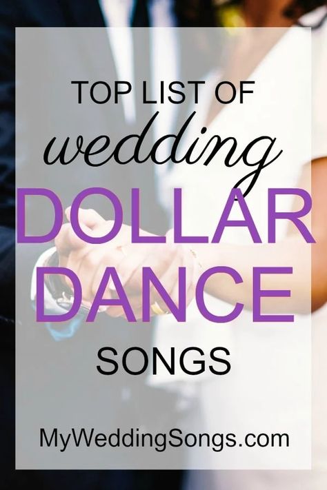 Money Dance Songs, Dollar Dance Songs, Money Dance Wedding, Wedding Party Dance Songs, Good Dance Songs, Best First Dance Songs, Wedding Song Playlist, Popular Wedding Songs, Dollar Dance