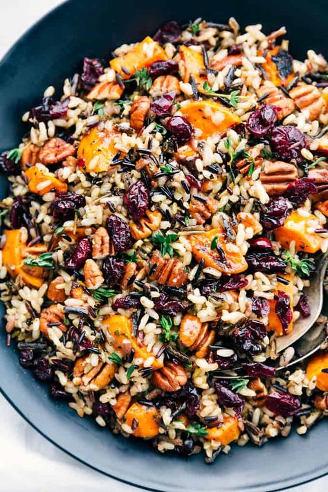 Sweet Potato Wild Rice, Wild Rice Pilaf, Wild Rice Recipes, Resep Salad, Resep Diet, Rice Pilaf, Idee Pasto Sano, Wild Rice, Sweet Potato Recipes