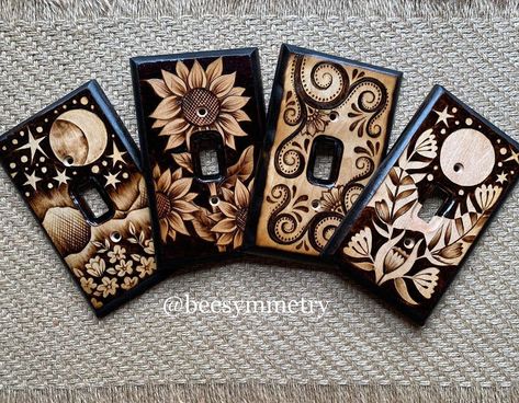 Beginner Wood Burning, Mountains Flowers, Pyrography Designs, Wood Burning Patterns Stencil, Wood Burning Techniques, Wood Burn Designs, Woodburning Projects, Pyrography Art, Wood Burning Crafts