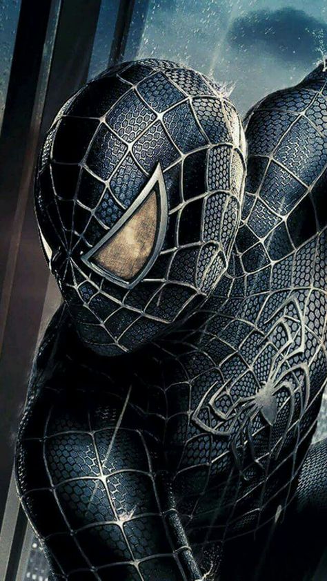 Black costume Spidey with symbiote, Spider-Man 3 Spiderman Wallpapers, Benz Sls Amg, Spiderman Man, Symbiote Spiderman, Spiderman Wallpaper, Image Spiderman, Marvel Tattoos, Black Spiderman, Spiderman Spider