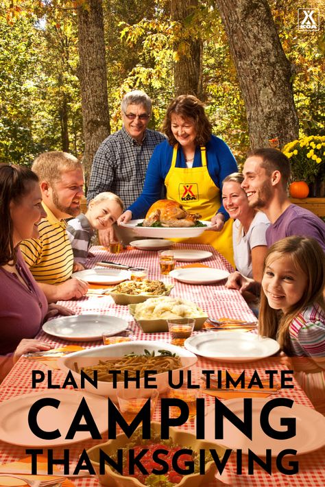 Friendsgiving Camping Ideas, Thanksgiving Camping Food Ideas, Camping Thanksgiving Recipes, Camping Thanksgiving Dinner, Turkey Dinner Sides, Thanksgiving Camping, Fire Pit Food, Camping Thanksgiving, Campfire Dinners