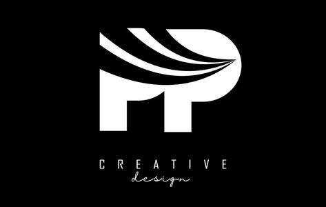 Creative white letters PP p logo with leading lines and road concept design. Letters with geometric design. Pp Logo Design, Pp Logo, Leading Lines, P Logo, Design Letters, Wedding Couple Poses Photography, Poses Photography, Wedding Couple Poses, Couple Poses