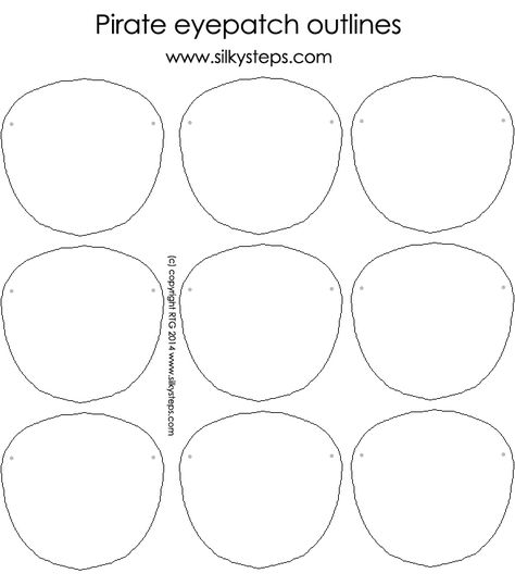 Pirate eyepatch outline template Pirate Eyepatch, Pirate Eye Patch, Pirate Eye, Pirate Eye Patches, Outline Template, Painting Activities, Eye Patch, Craft Activities, Summer Camp