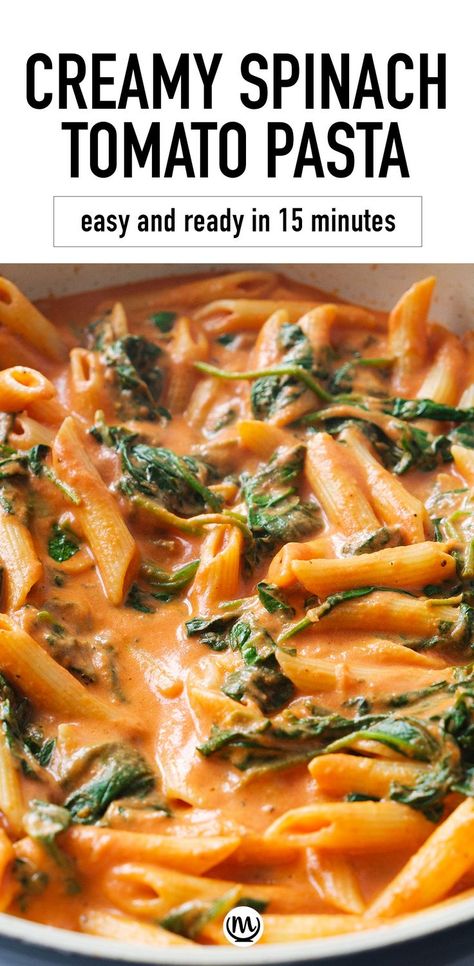 Close-up of some creamy penne pasta.