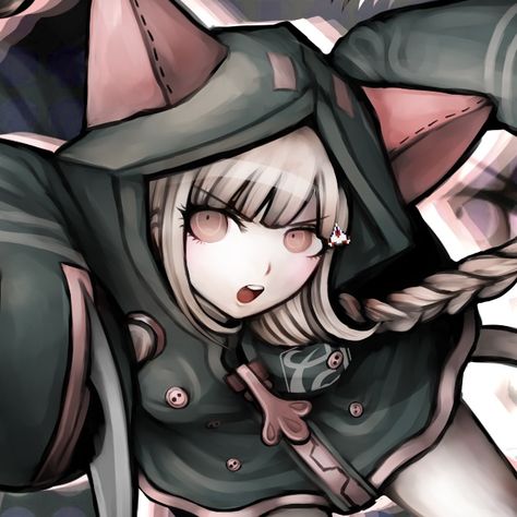 Danganronpa Pfp Chiaki, Nanami Chiaki, Chiaki Nanami, Danganronpa 1, Danganronpa 3, Danganronpa Characters, Cute Profile Pictures, Blue Box, I Icon