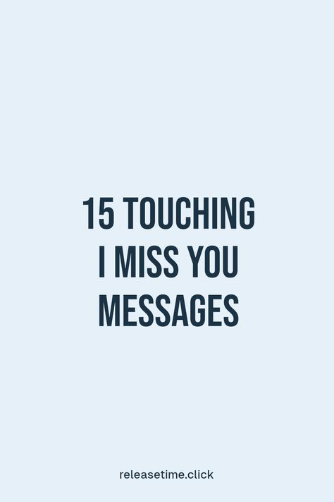 Feeling a void when loved ones are away? These 15 heartfelt I miss you messages could help you express your feelings. Perfect for sending a reminder of your love, whether it's a long-distance relationship, a family member, or a dear friend. Brighten their day and strengthen your bond with simple yet meaningful messages. Discover ways to connect and convey just how much you miss those special people in your life. Because every little note counts! I Miss You For Her Long Distance, Long Distance Notes, I Miss You Quotes For Him Distance, Missing You Quotes For Him Distance, Messages For Loved Ones, Long Distance Love Letters, Long Distance Relationship Message, Missing Someone Special, I Miss You Messages