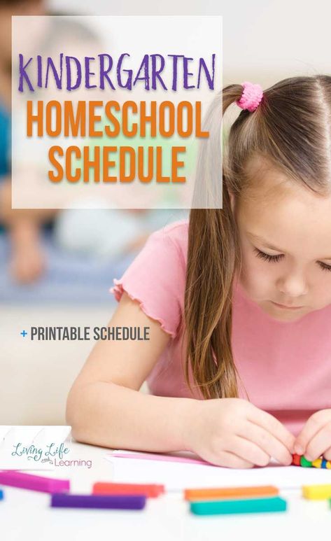 Do you have a Kindergarten Homeschool Schedule? Get into a great homeschool routine with your own kindergarten daily homeschool schedule. #homeschool #homeschoolplanning #LivingLifeandLearning Kindergarten Homeschool Schedule, Homeschool Schedule Printable, Homeschool Daily Schedule, Kindergarten Schedule, Homeschooling Kindergarten, Starting Kindergarten, Toddler Schedule, Week Schedule, Homeschool Routine