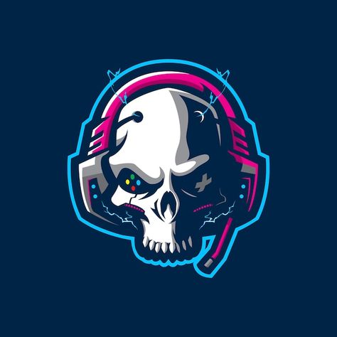 Gamer Icons Logo, Joystick Logo, Gamer Logo Design, Gamer Icon, Gaming Icon, Logo Gamer, Skull Game, Gamer Logo, Sports Mascot