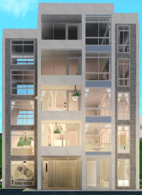 Apartments That Accept Evictions Bloxburg Appartement Building, Bloxburg Store Layouts, Roblox Apartment Layouts, Bloxburg Hotel Ideas Exterior, Bloxburg City Ideas Layout, Bloxburg Apartment Layout Exterior, Bloxburg Apartment Ideas Exterior, Blocksburg Town Layout, Bloxburg Loft House