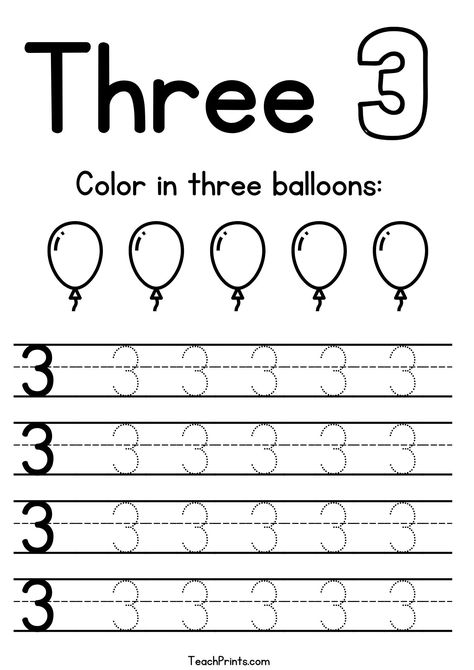 Number 3 Tracing Worksheets - Free Printables - Teach Prints Number Tracing Worksheets, Letters Worksheets, Orange Room, Tracing Worksheets Free, Shape Tracing Worksheets, Name Tracing Worksheets, Writing Practice Worksheets, Sight Word Flashcards, Letter Tracing Worksheets